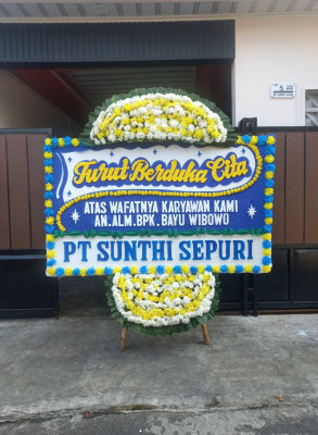 Papan Bunga Duka di Malangbong
