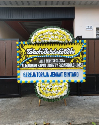 Papan Bunga Duka di Malangbong